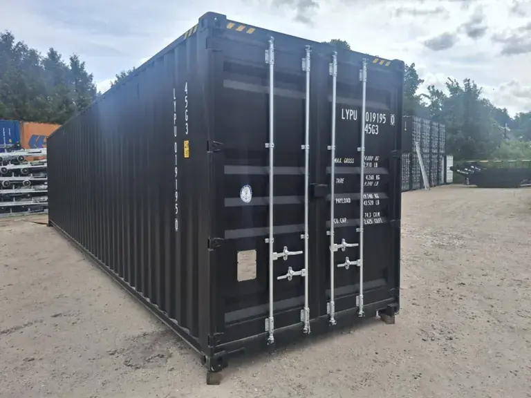2025 rhino cross containers 40ft high cube black shipping container with 4 side doors 2025 rhino cross containers 40ft high cube black shipping container with 4 side doors