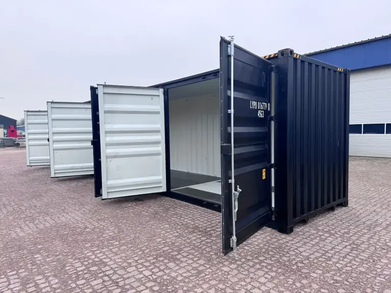 40 foot high cube shipping container with 3 side doors 40 foot high cube shipping container with 3 side doors