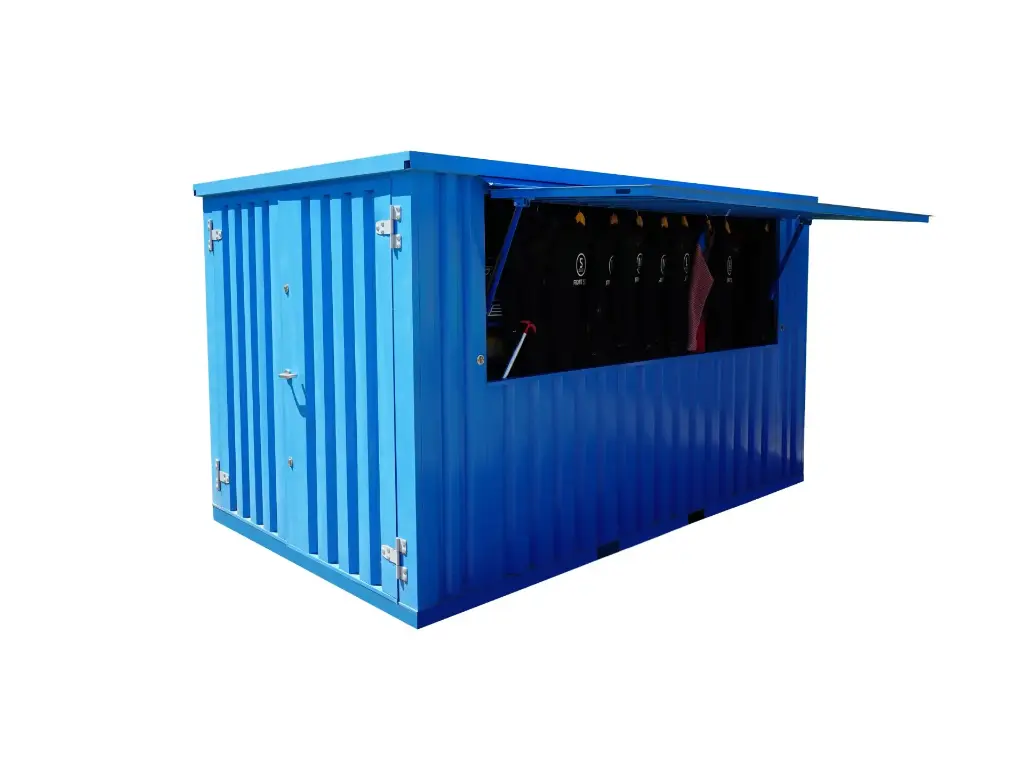 xl 3x2m demountable bar container, blue ral 5015 xl 3x2m demountable bar container, blue ral 5015