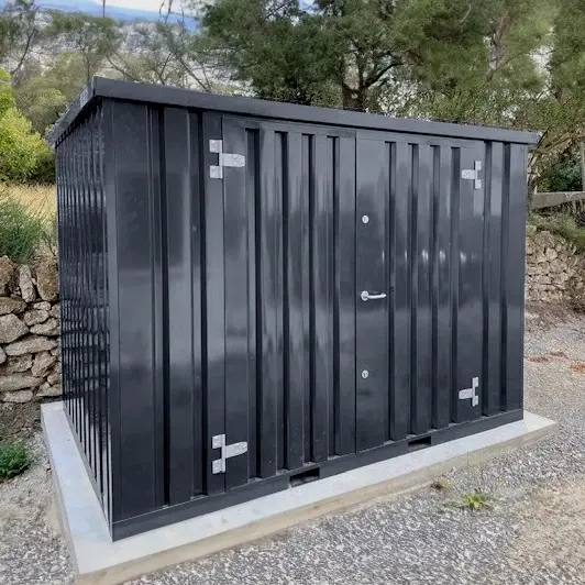 anthracite demountable container 3 x 2 meters – with double door (long side) anthracite demountable container 3 x 2 meters – with double door (long side)