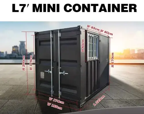 2025 rhino cross containers 7ft black shipping container with door and window 2025 rhino cross containers 7ft black shipping container with door and window