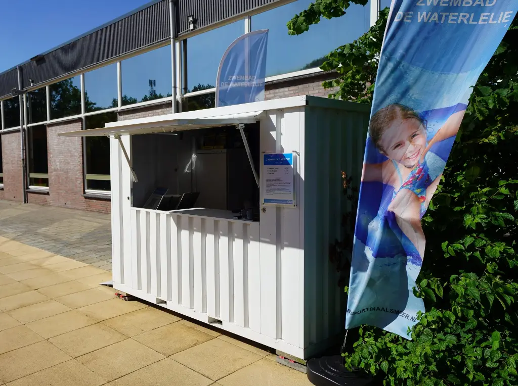 xl demountable bar container 3×2 meters white ral 9016 xl demountable bar container 3×2 meters white ral 9016