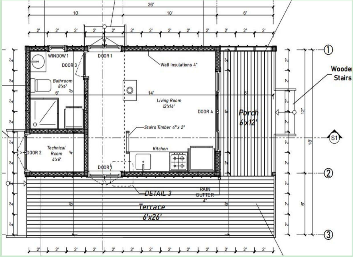 164 trm modern eco friendly wooden kit home with bedroom, bathroom & kitchen (468 sq ft) 164 trm modern eco friendly wooden kit home with bedroom, bathroom & kitchen (468 sq ft)