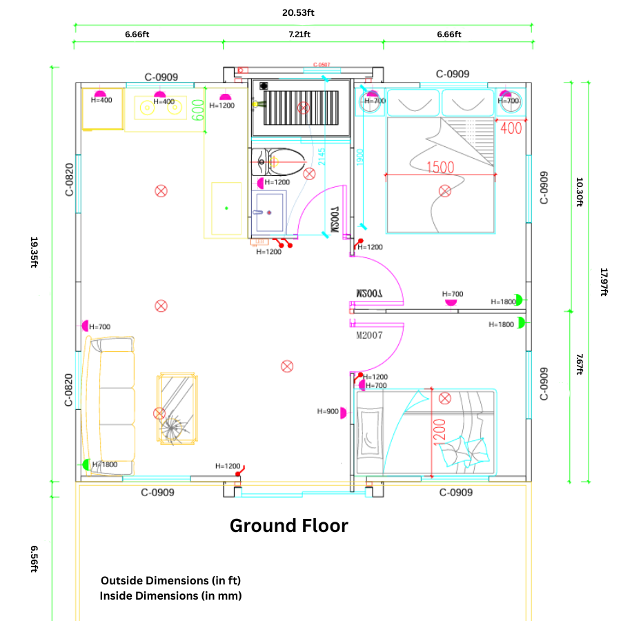 nmf 2 story tiny home 800 sq ft (400 sq ft per floor) nmf 2 story tiny home 800 sq ft (400 sq ft per floor)