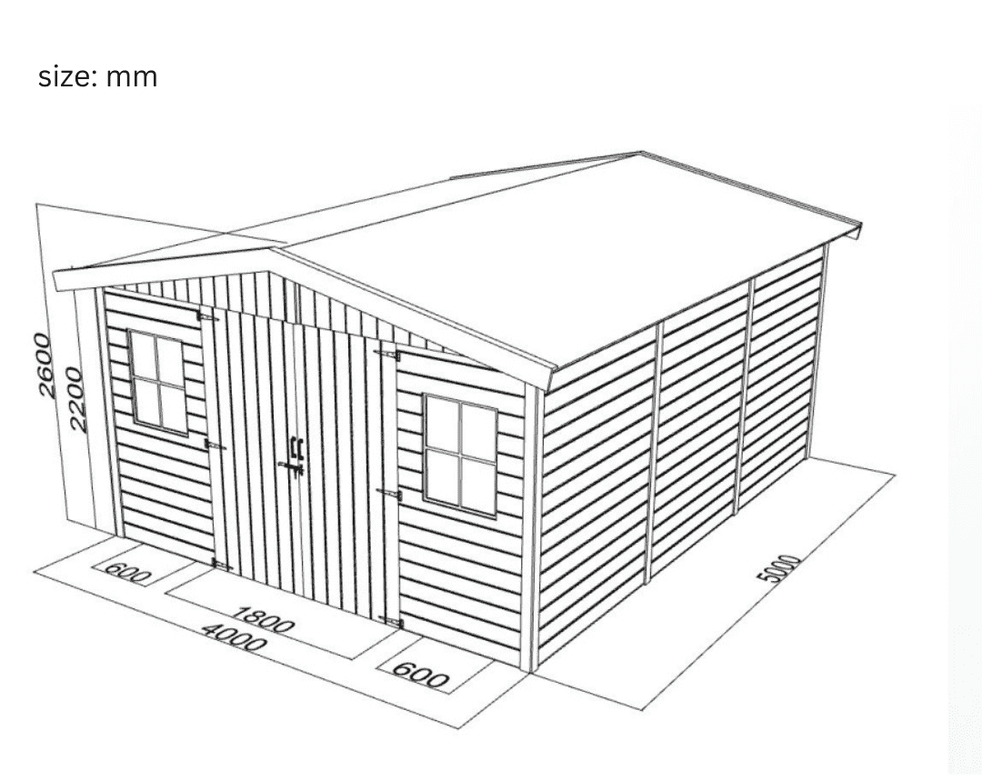 klo 540 log cabin kit (215 sq ft) klo 540 log cabin kit (215 sq ft)