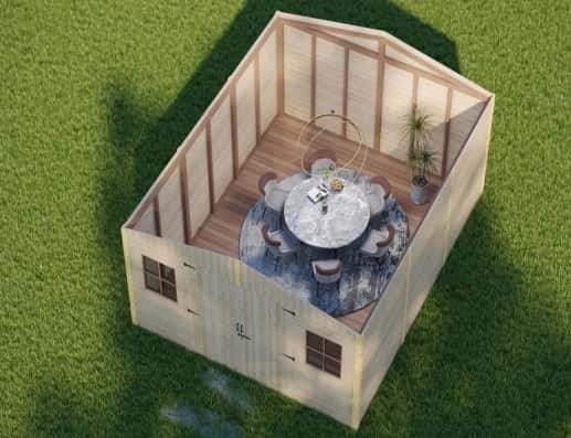 klo 540 log cabin kit (215 sq ft) klo 540 log cabin kit (215 sq ft)