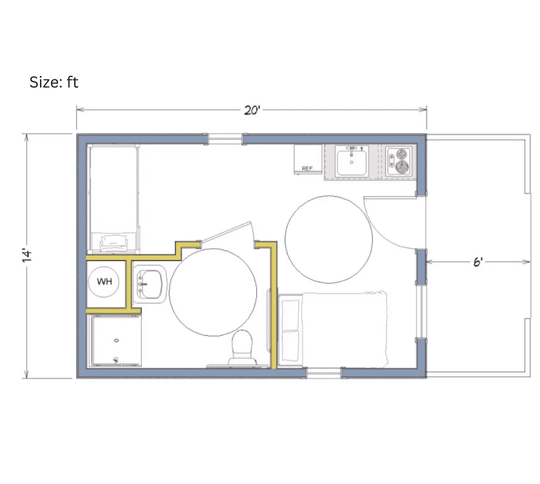 fua 701 tiny wooden home kit (364 sq ft) fua 701 tiny wooden home kit (364 sq ft)