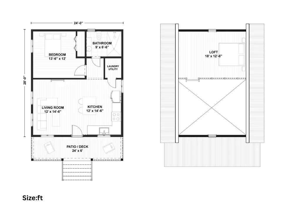 kla 095 kit home with bedroom, bathroom & kitchen (816 sq ft) kla 095 kit home with bedroom, bathroom & kitchen (816 sq ft)